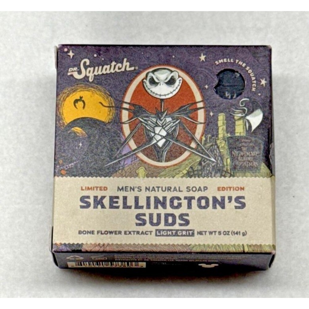 Dr Squatch Skellington’s Suds Soap Nightmare Before Christmas Limited Edition Ba